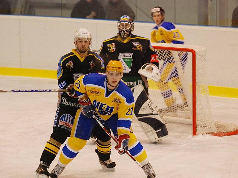 Hokej II. liga: K. Hora - Nymburk 2:6, středa 25. listopadu 2009