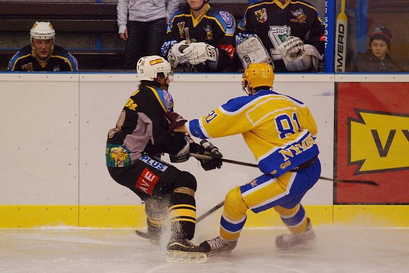 Hokej II. liga: K. Hora - Nymburk 2:6, středa 25. listopadu 2009