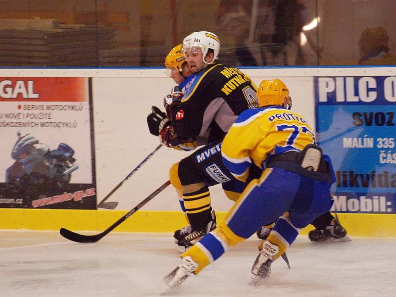 Hokej II. liga: K. Hora - Nymburk 2:6, středa 25. listopadu 2009