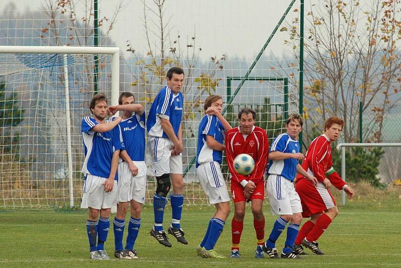 Fotbal I. B třída: Zbraslavice - Tupadly 2:3, sobota 14. listopadu 2009