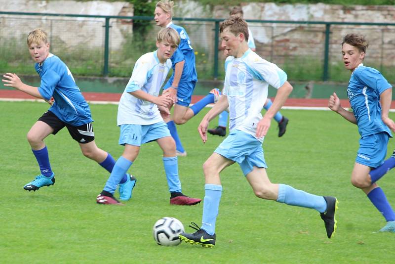 Z modelového utkání čáslavských týmů U14 a U13.