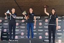 Spartan Super v Orte 2019 - elitní ženy: 1. místo Adéla Voráčková, 2. místo Enikö Csernak a 3. místo Martina Fabiánová.