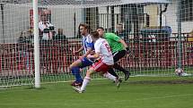 Z fotbalového utkání divize C  Kutná Hora - Libiš (4:1)