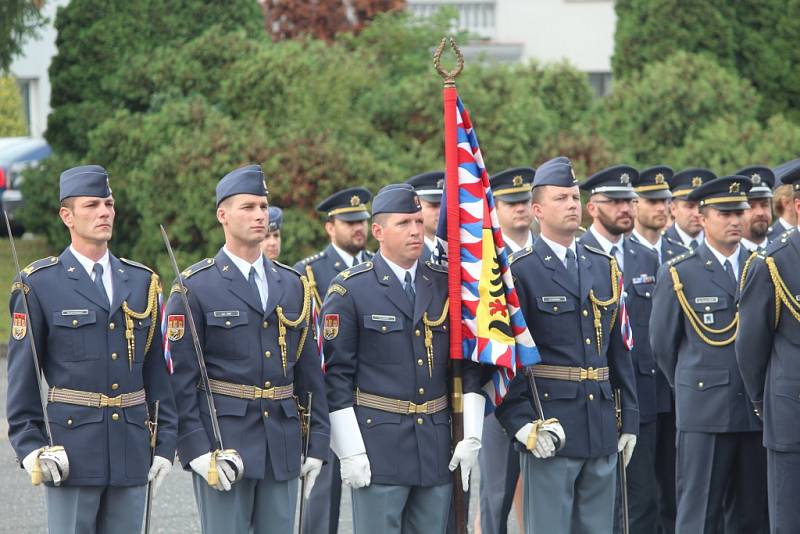 Jmenování nového velitele 21. základy taktického letectva Čáslav