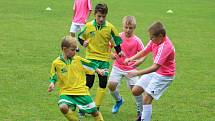 Z fotbalového mistrovského turnaje starších přípravek v Záboří nad Labem: TJ Sokol Červené Janovice - FK Záboří nad Labem 3:6.