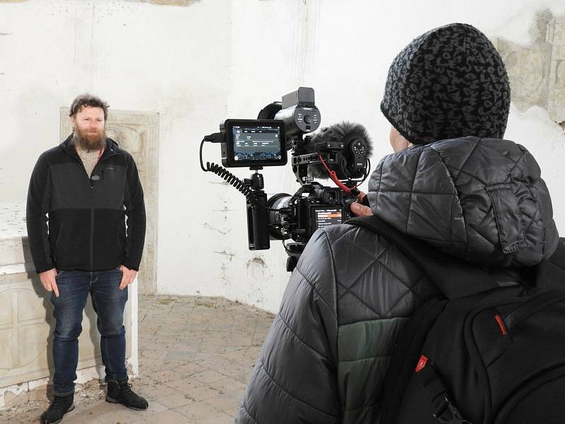 Z natáčení televizního pořadu 'Toulavá kamera' na Čáslavsku.