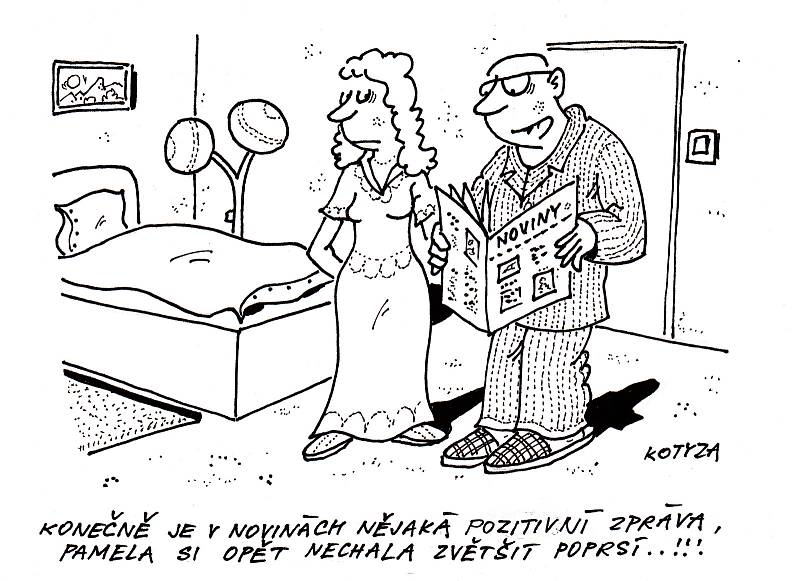 Kreslený humor karikaturisty Pavla Kotyzy.
