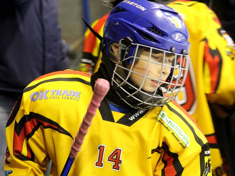 Hokejové mistrovské utkání krajské ligy mladších žáků: SK Sršni Kutná Hora - HC Benátky nad Jizerou 2:5 (1:1, 1:2, 0:2).