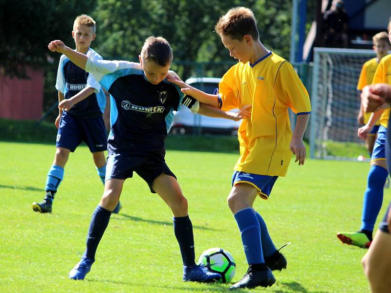 Fotbalový přípravný zápas v Úročnici, mladší žáci, kategorie U13: SK Benešov - FK Čáslav 14:5 (5:2, 6:1, 3:2).