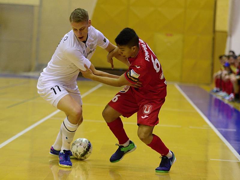 17. kolo Chance futsal ligy: Chrudim vs. Benago Zruč n. S. 3:3, 3. února 2017.