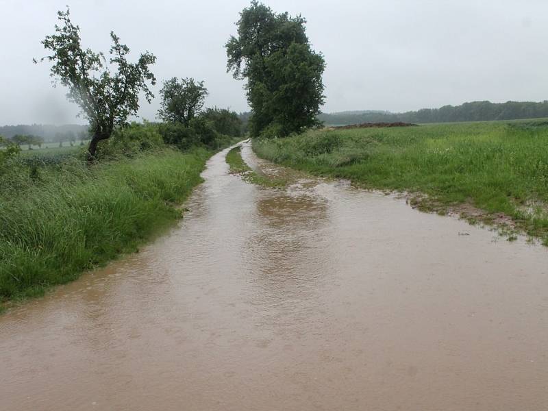 Prudké deště se na Kutnohorsku podepsaly 28. 5. 2014