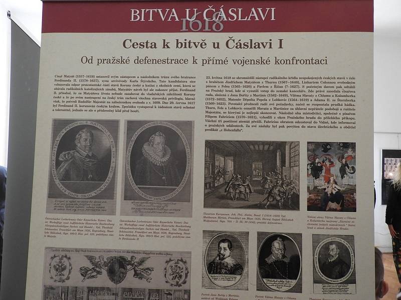 Z vernisáže výstavy Bitva u Čáslavi 1618.