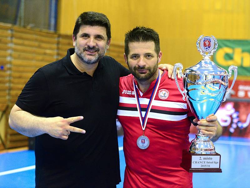 III. zápas finále play off CHANCE futsal ligy: FK ERA-PACK Chrudim - FC Benago Zruč n. S. 7:5 (5:2), 29. května 2016.