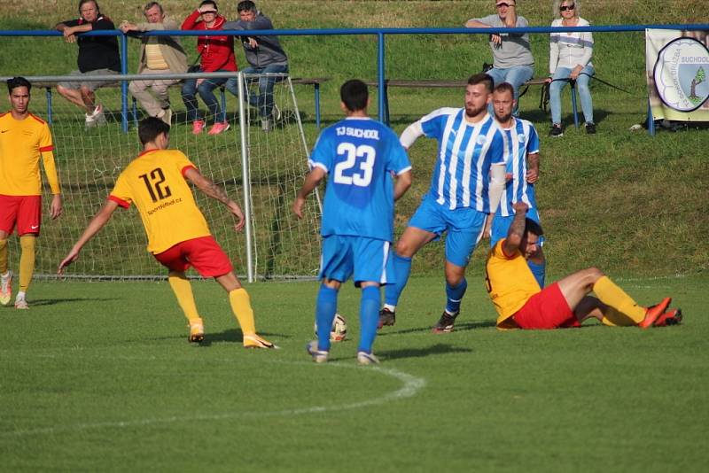 Z fotbalového utkání I.B třídy Suchdol - Uhlířské Janovice