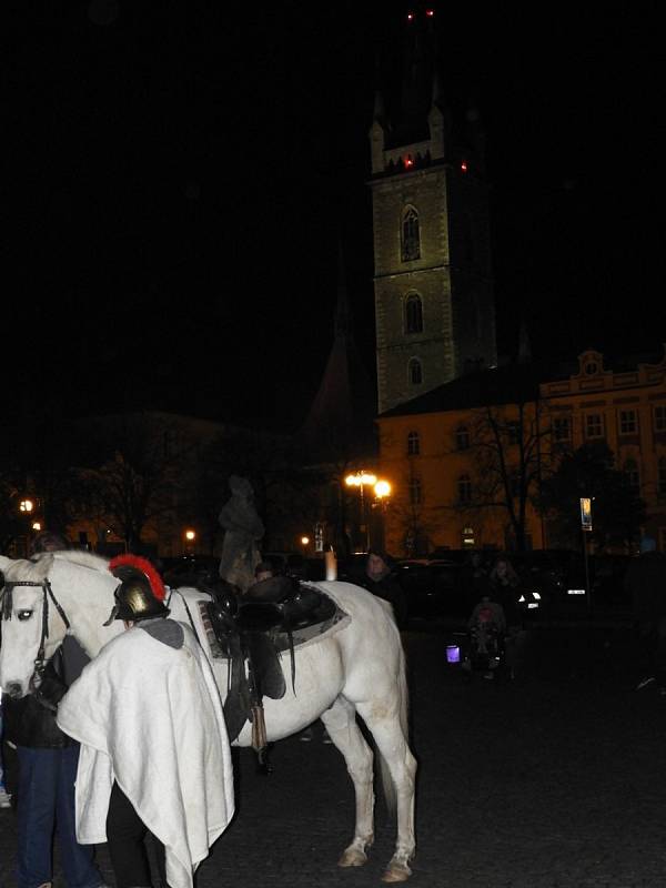 Čáslav přivítala svatého Martina na bílém koni.