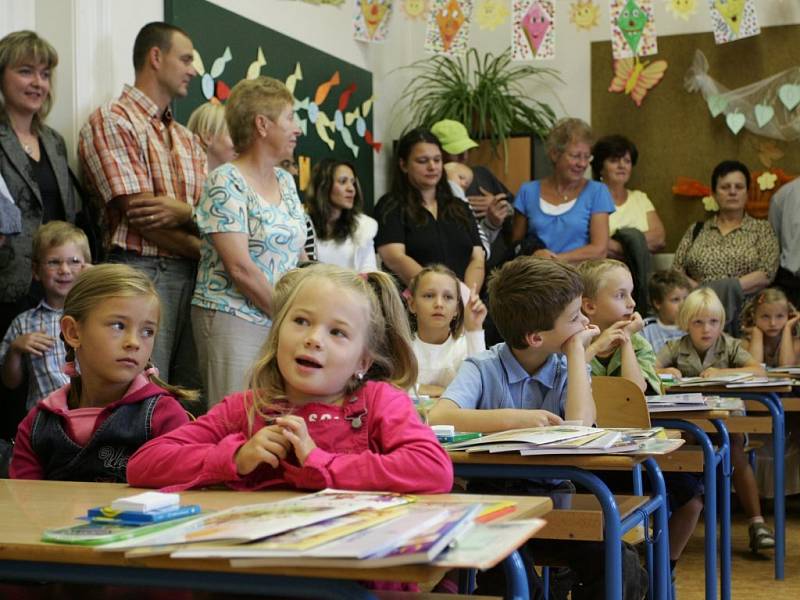 První den na Základní škole Kremnická Kutná Hora.