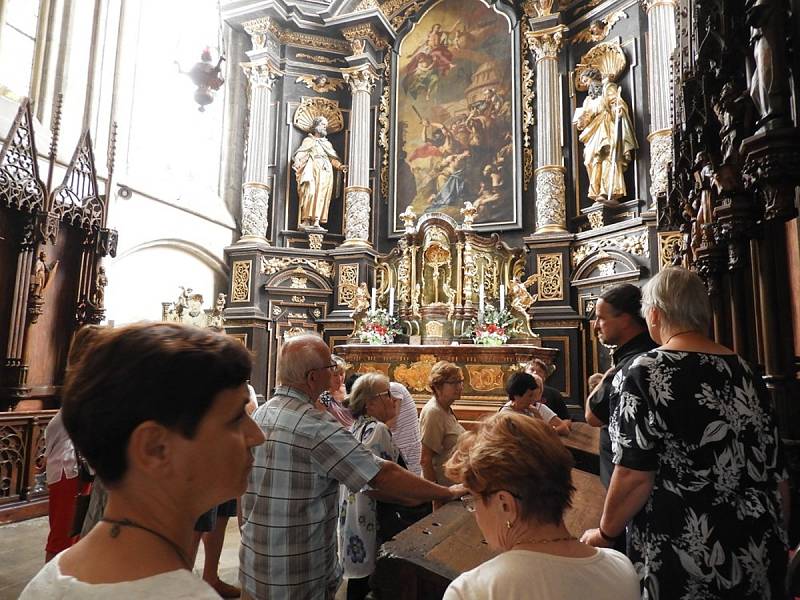 Z komentované prohlídky kostela sv. Jakuba v Kutné Hoře s Karlem Vopařilem.