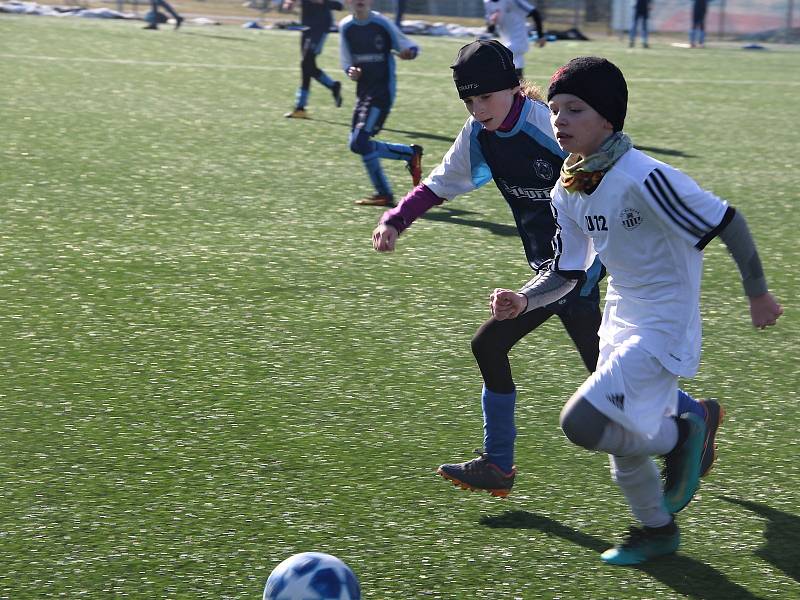 Zimní fotbalová příprava ligových mladších žáků U12: FC Slovan Havlíčkův Brod - FK Čáslav 5:19.