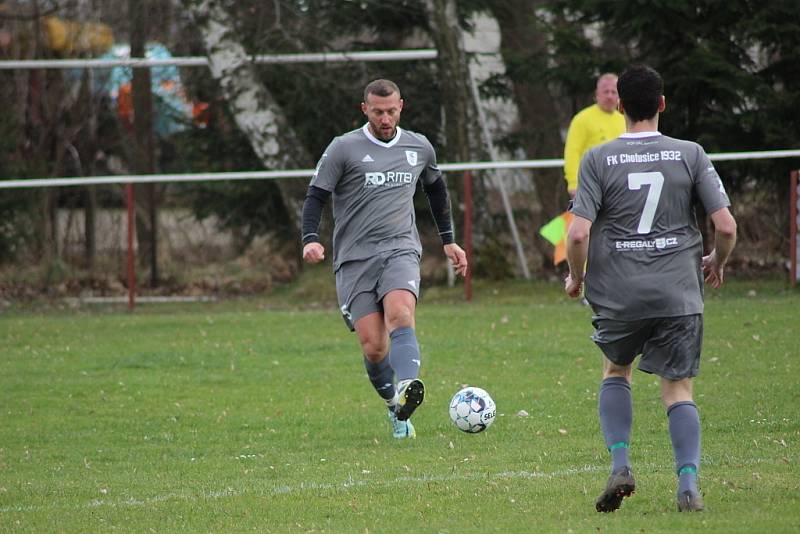 Z fotbalového utkání okresního přeboru Červené Janovice - Chotusice (6:0)