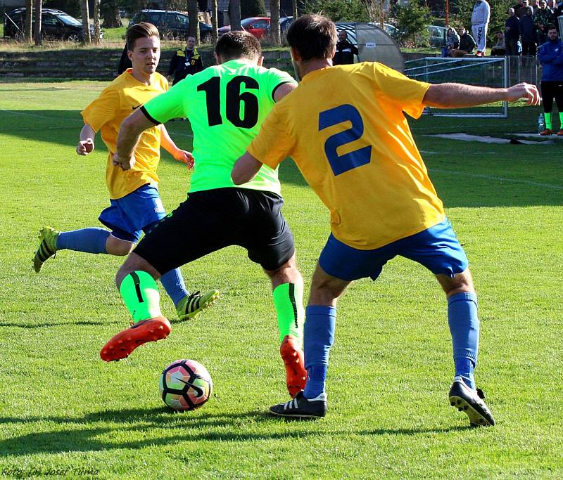 Fotbalová I. B třída: Zruč nad Sázavou - Hlízov 0:3.