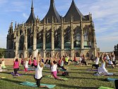 Mezinárodní den jógy oslaví cvičením venku.