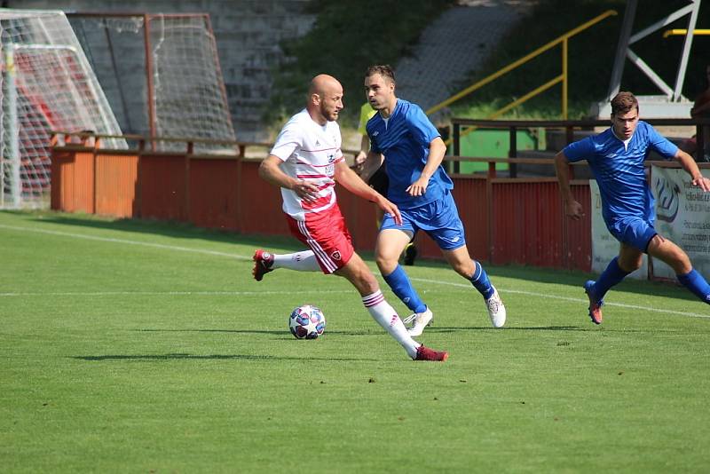 Z fotbalového utkání krajského přeboru Kutná Hora - Nespeky