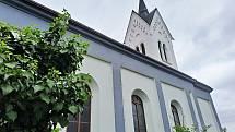Evangelický kostel v Opatovicích u Zbýšova.