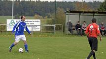 Utkání 7. kola okresního fotbalového přeboru: Zbraslavice - Sázava B 2:3.