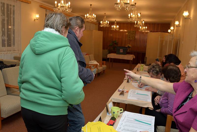 Prezidentské volby 2018 ve Zbraslavicích. Volební okrsek číslo 1.