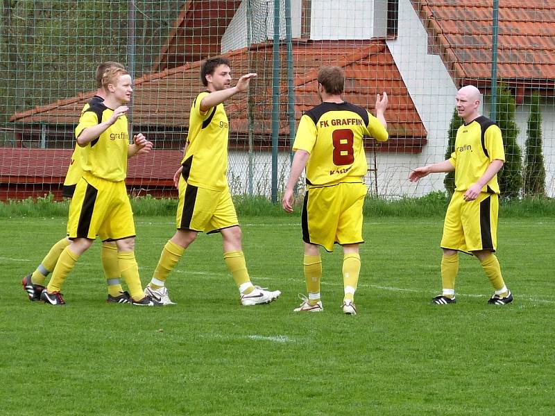 19. kolo okresního přeboru: Kácov - Zbýšov 6:1, 27. dubna 2013.