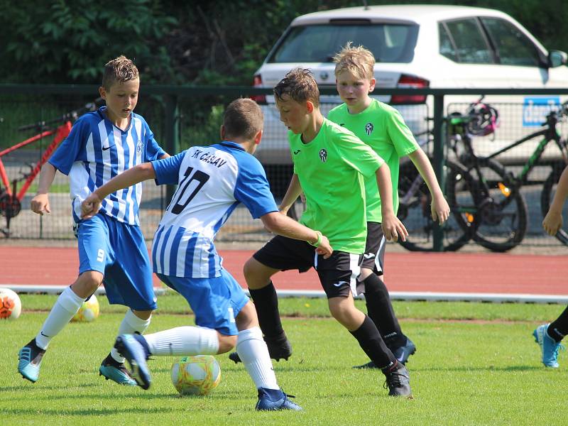 Fotbalový přípravný zápas mladších žáků U13: FK Čáslav - FK Admira Praha 13:2 (4:1, 3:1, 6:0).