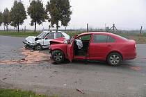 Nehoda u obce Druhanice na Kutnohorsku 7. října 2013