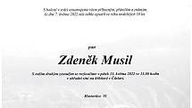 Smuteční oznámení: Zdeněk Musil