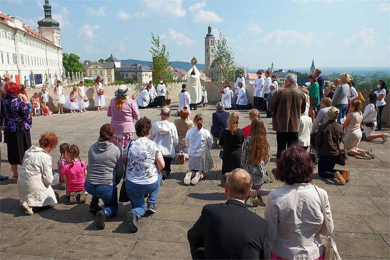 Slavnost Těla a krve Páně, katedrála sv. Barbory a kaple Božího Těla, Kutná Hora, 6. června 2021.