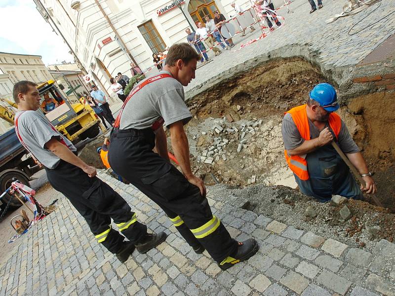 Propad v Kutné Hoře. 19.7. 2012