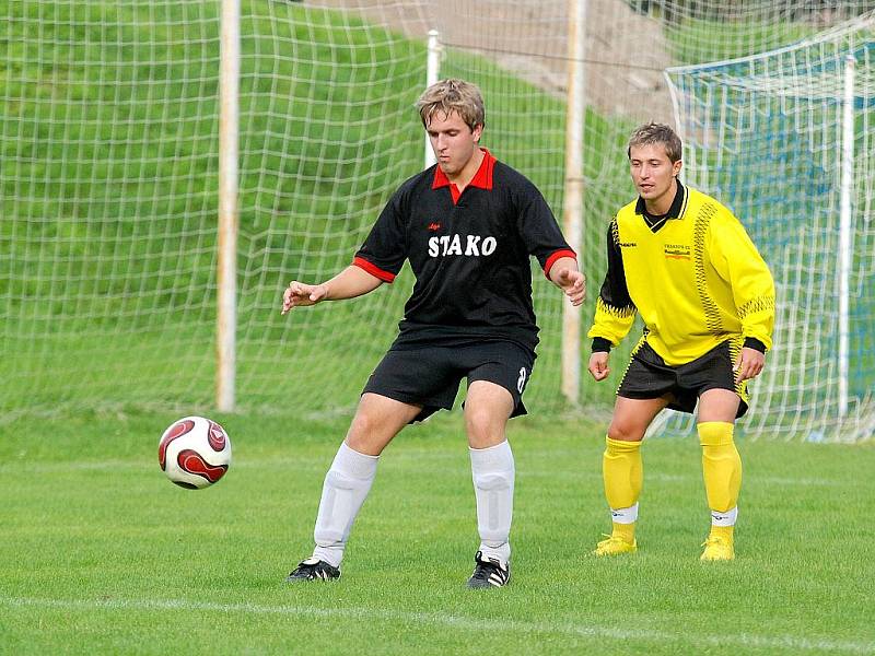 3. kolo IV. třídy: Žleby B - Zbýšov B, 5. září 2010.