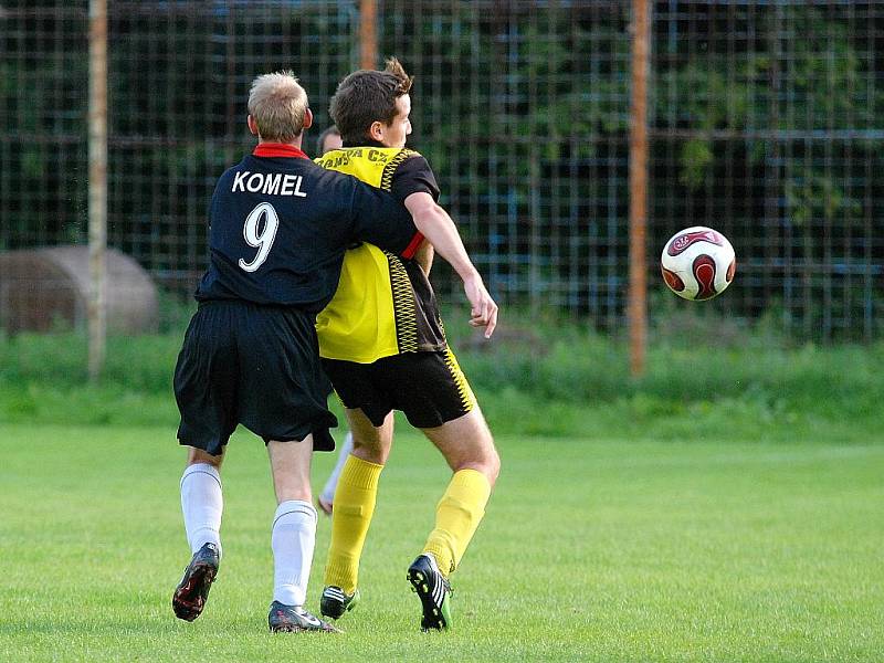 3. kolo IV. třídy: Žleby B - Zbýšov B, 5. září 2010.