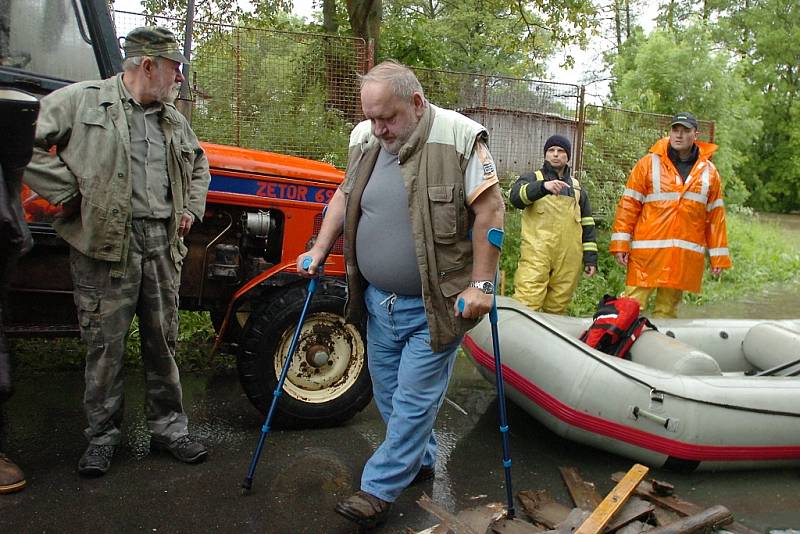 Povodeň ve Vavřinci. 2.6.2013