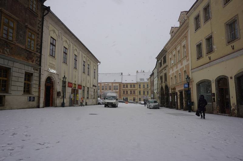 Zasněžená Kutná Hora, 2. ledna 2017