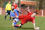 Ve 14. kole okresního fotbalového přeboru zvítězily Zbraslavice v Malešově 1:0.