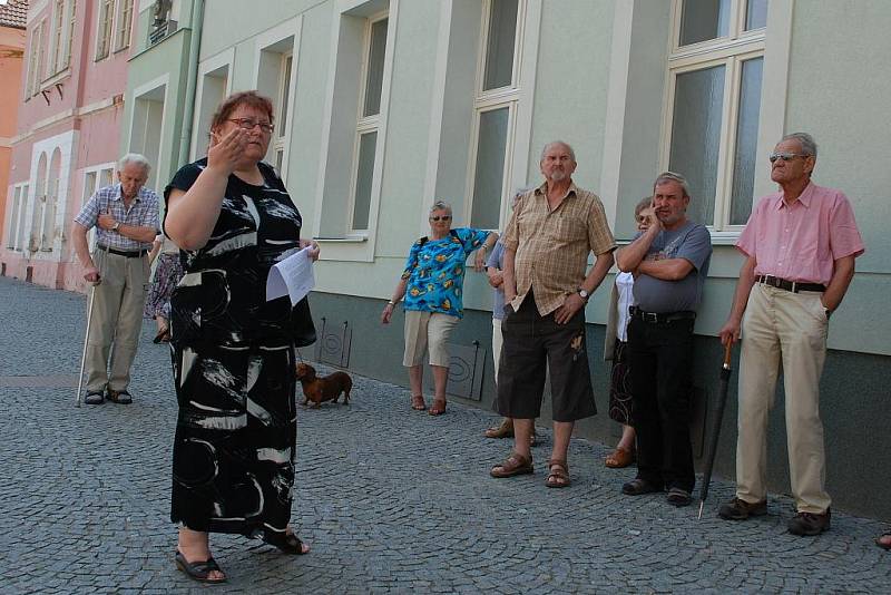 Setkání u příležitosti rekonstrukce památníku Matouše Ulického v Čáslavi.