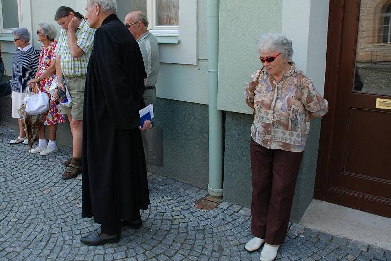 Setkání u příležitosti rekonstrukce památníku Matouše Ulického v Čáslavi.