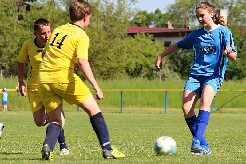 Fotbalový okresní přebor starších žáků: SK 1933 ČUS Nové Dvory - FK Čáslav dívky 5:4 (1:3).