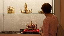 V Dačického domě je k vidění kopie Svatováclavské koruny.