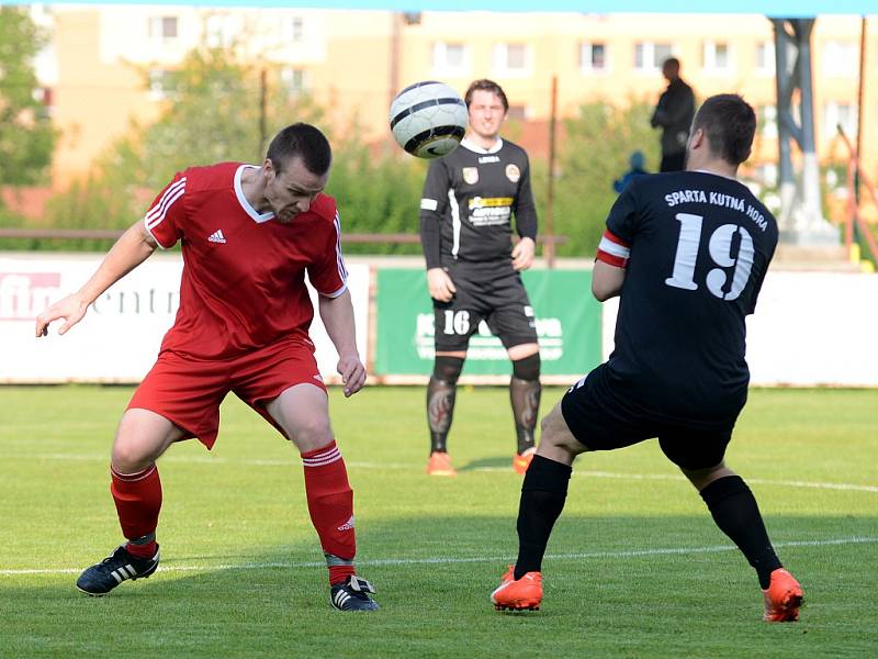 Semifinále Poháru OFS: Kutná Hora B - Malešov 2:1 (0:1), 18. května 2016.