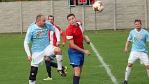 Fotbalisté Hlízova otočili duel s Pátkem z 0:2 na 3:2 gólem v 89. minutě zápasu, kdy se trefil hlavou Martin Výborný.