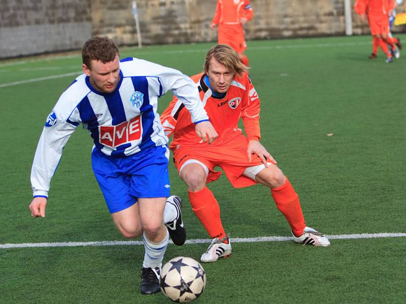 Z utkání fotbalové I.A třídy Čáslav B - Bakov nad Jizerou (4:3).