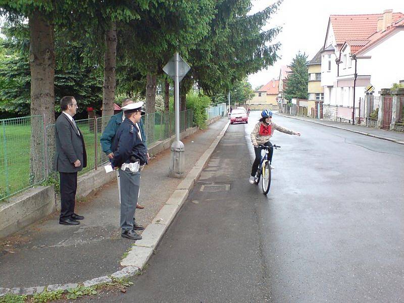 Okresní kolo dopravní soutěže mladých cyklistů v Kutné Hoře.