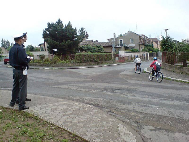 Okresní kolo dopravní soutěže mladých cyklistů v Kutné Hoře.