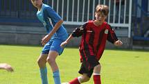 Fotbalový přátelský zápas, starší žáci, kategorie U14: FK Čáslav - MFK Chrudim 1:6 (1:2).